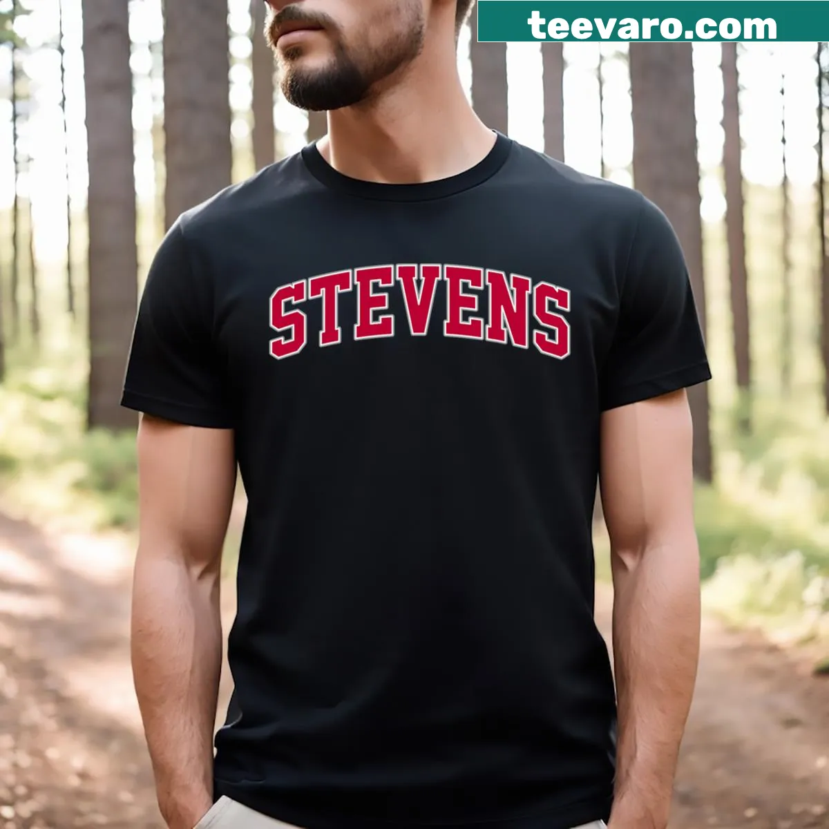 Retro Stevens Institute of Technology t-shirt for men — on a men's t-shirt