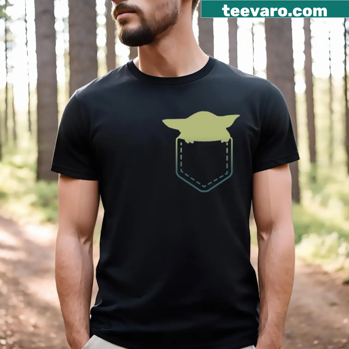 Adorable T-shirt with 'Too Cute I Am' text — on a men's t-shirt
