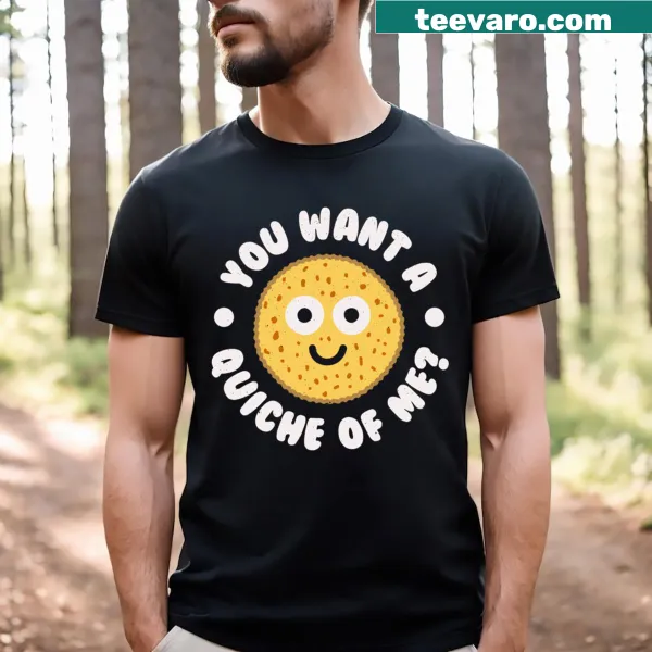 Funny typography design about quiche lovers