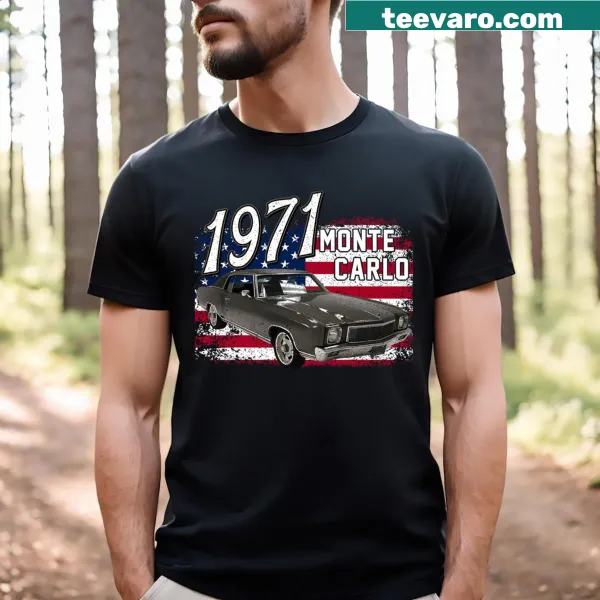 Vintage 1971 Monte Carlo graphic tee for Fourth of July celebrations