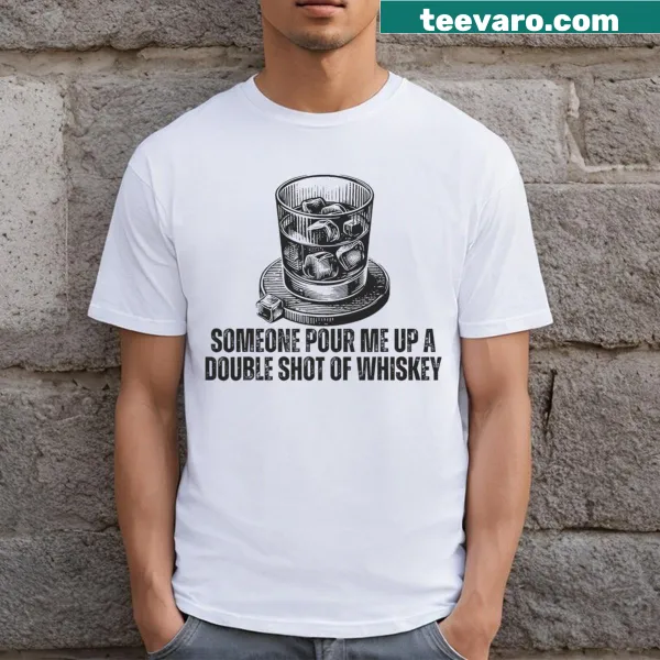 Funny T-shirt with a bar song theme and whiskey reference