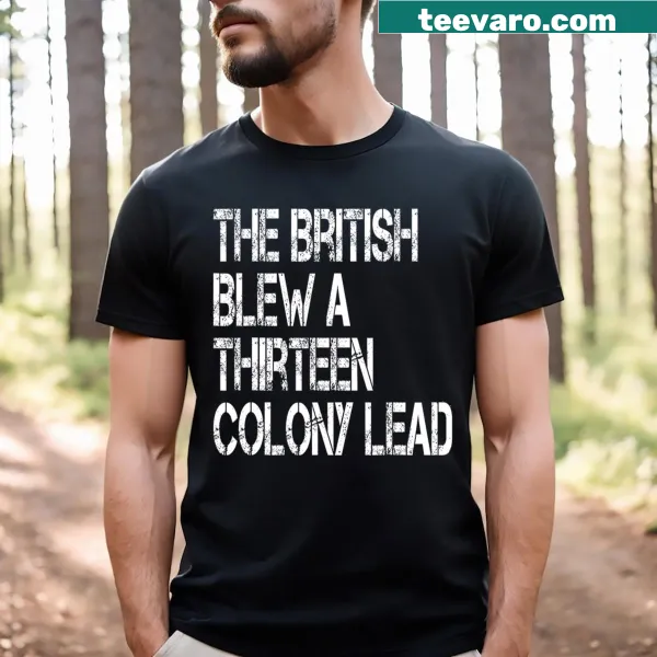 Funny graphic shirt referencing British history and Philadelphia