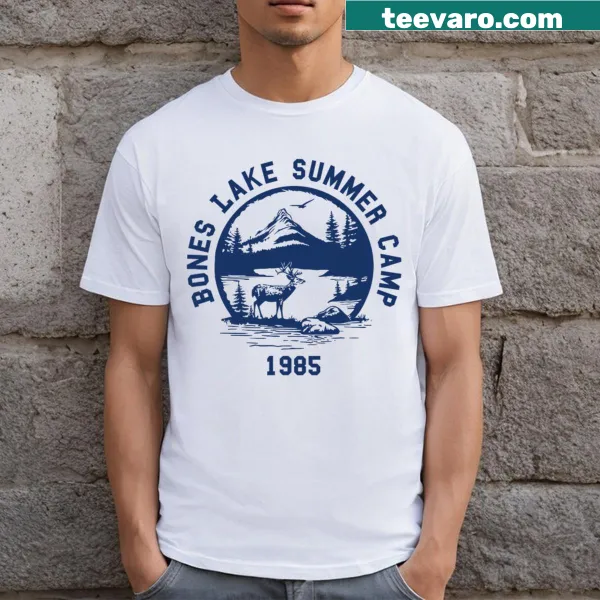 Illustrated T-shirt inspired by camping and outdoor adventures