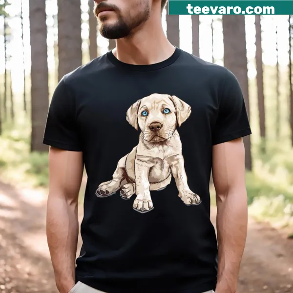 Adorable dog illustration T-shirt for dog lovers