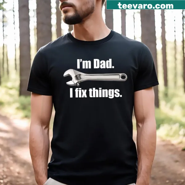 Handyman themed Dad T-shirt with playful typography
