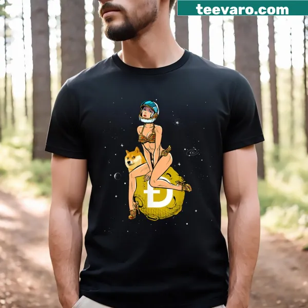 T-shirt featuring the Doge meme related to cryptocurrency