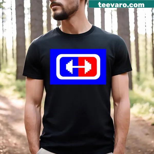 Humorous gym-themed t-shirt with a playful fitness slogan