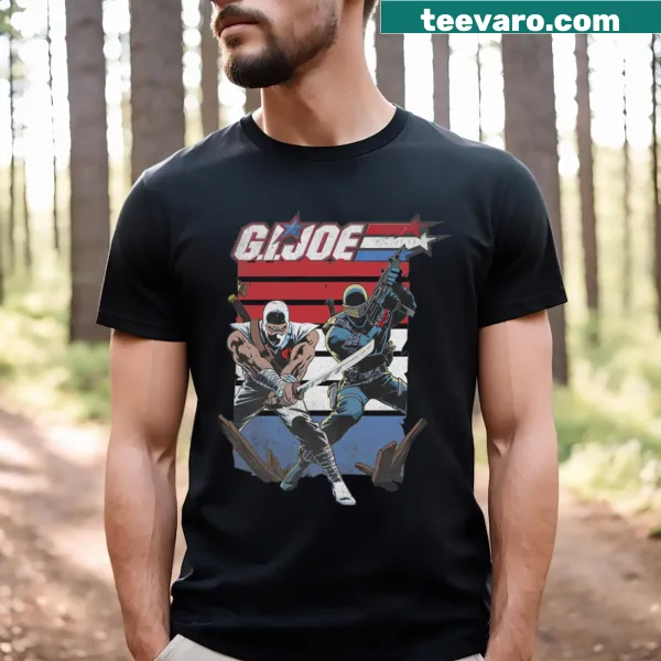 G.I. Joe themed T-shirt with bold typography graphic