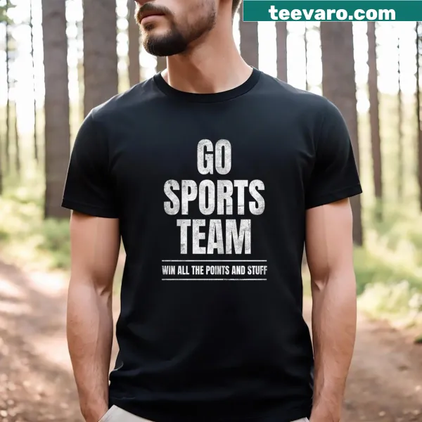 Humorous T-shirt with a playful sports slogan