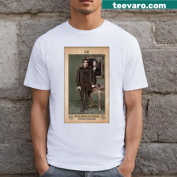 The Traveler T-shirt featuring travel-themed graphic