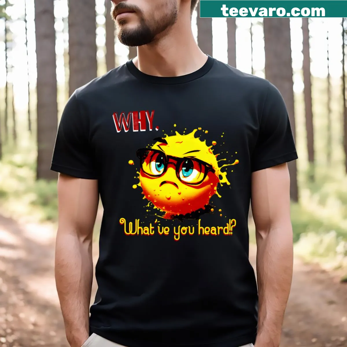 T-shirt with minimalist design featuring the word 'Isay' — on a men's t-shirt
