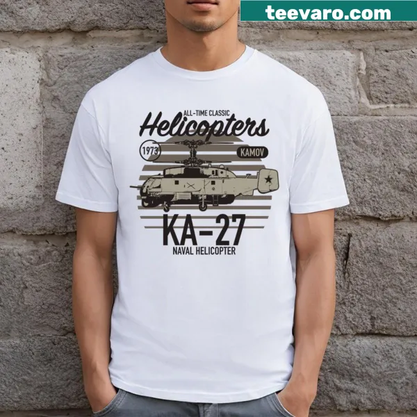 Kamov Ka 27 helicopter graphic t-shirt