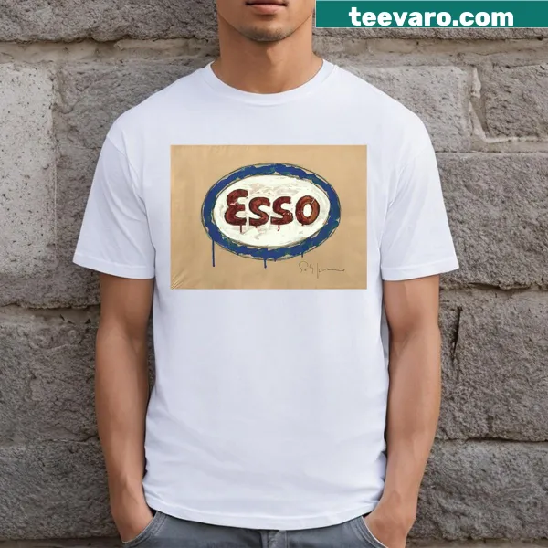 Mario Schifano inspired pop art graphic on T-shirt