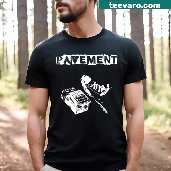 Minimalist pavement-themed t-shirt design