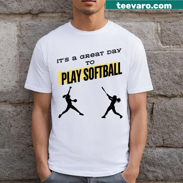 Illustrative softball T-shirt designed for players and fans