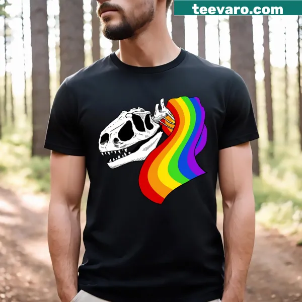 Proud Allosaurus t-shirt featuring a dinosaur illustration and text