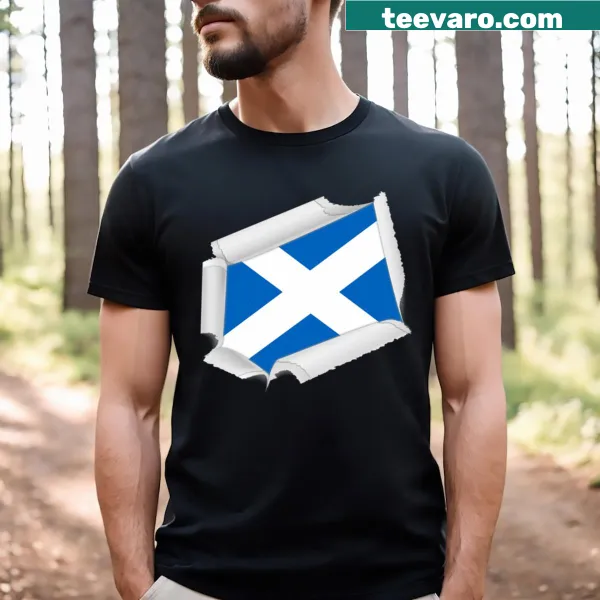 Vintage-style Scotland t-shirt with iconic graphics