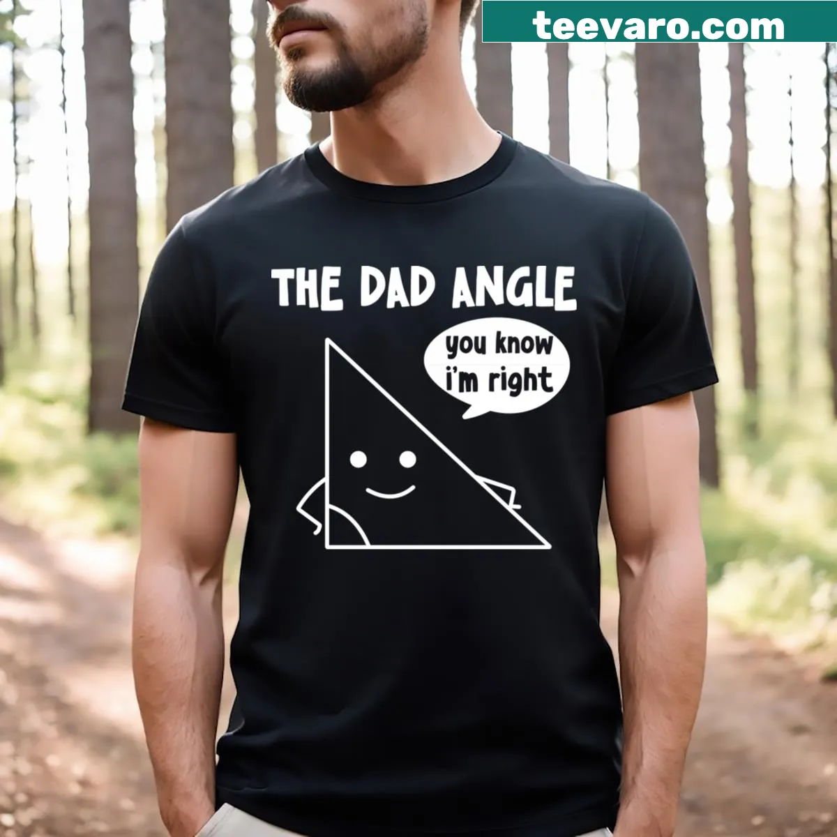 Text shirt with 'You Know I’m Right' for dads — on a men's t-shirt