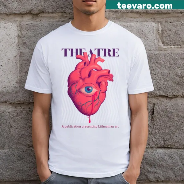 Artistic typography shirt for Theatre A publication