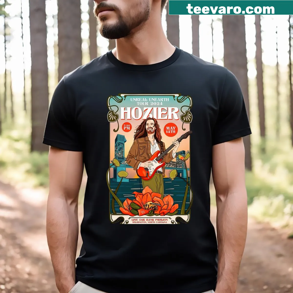 Vintage-style T-shirt with a distressed logo celebrating 90s music — on a men's t-shirt
