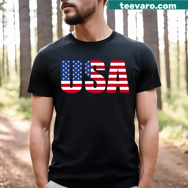 American Flag graphic T-shirt for men and kids