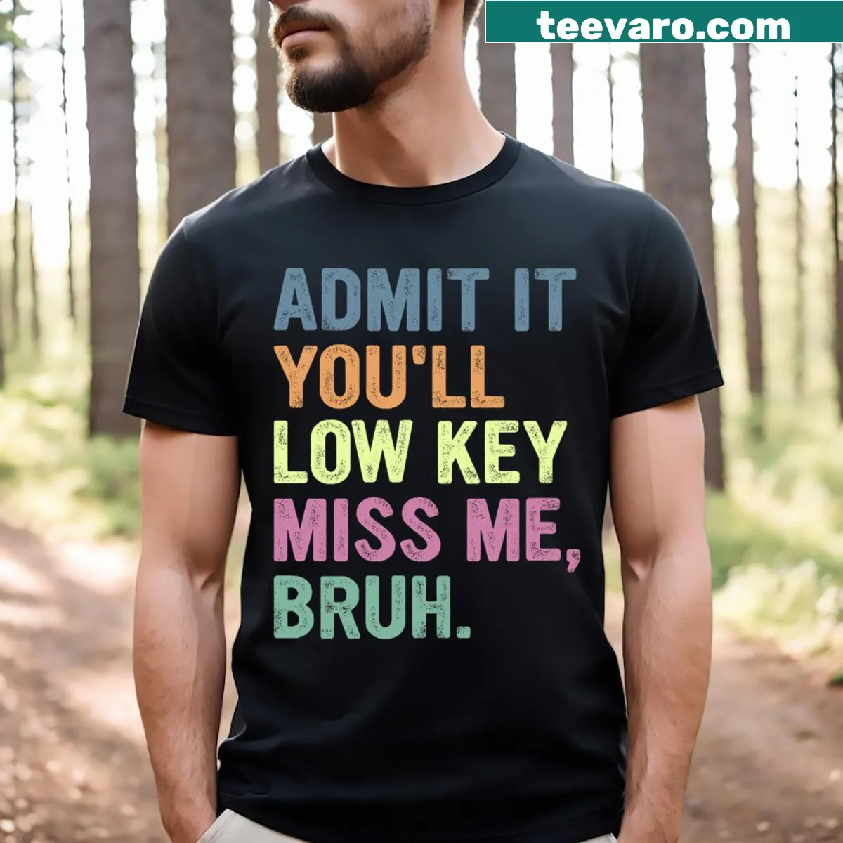 Funny teacher T-shirt with playful text — on a men's t-shirt