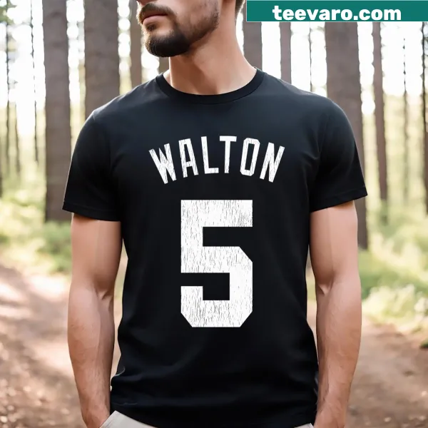 Stylized graphic T-shirt celebrating Bill Walton