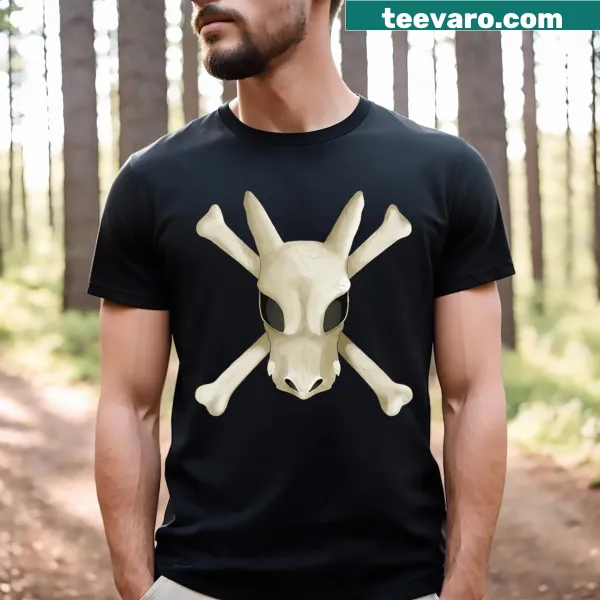 Charizard skull graphic on a casual essential t-shirt