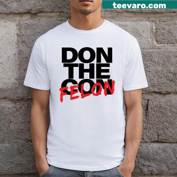Text graphic reading 'Guilty Felon' on a T-shirt
