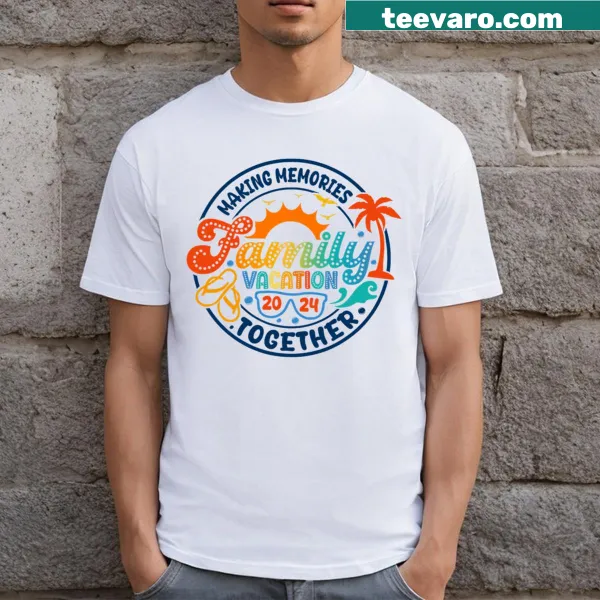 Matching family vacation T-shirts for summer fun