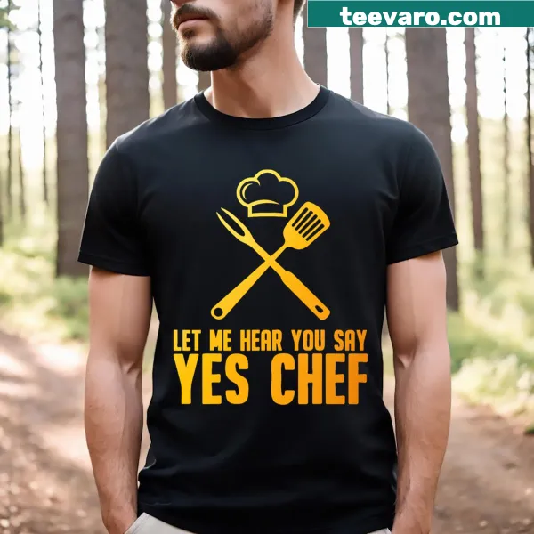 Humorous chef-themed graphic t-shirt for culinary enthusiasts