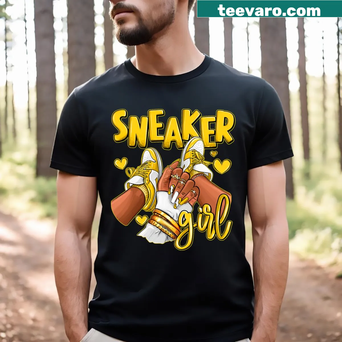 Graphic tee featuring an Afro hairstyle design — on a men's t-shirt
