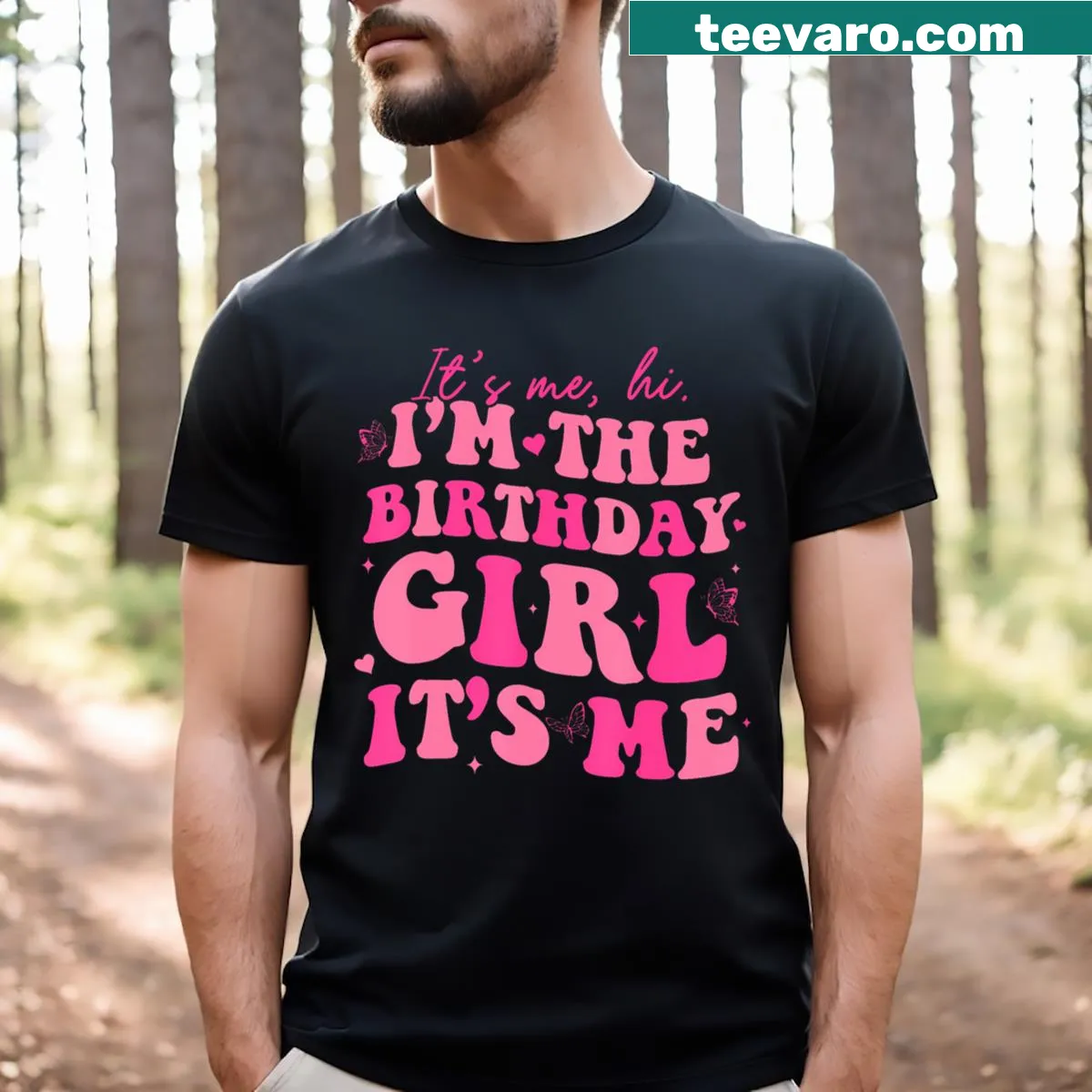 Kids birthday t-shirt with a fun phrase for the birthday girl. — on a men's t-shirt