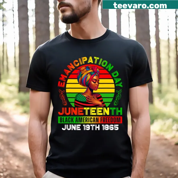 T-shirt celebrating Black history and Juneteenth