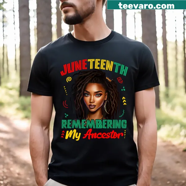 T-shirt honoring ancestors and heritage on Juneteenth