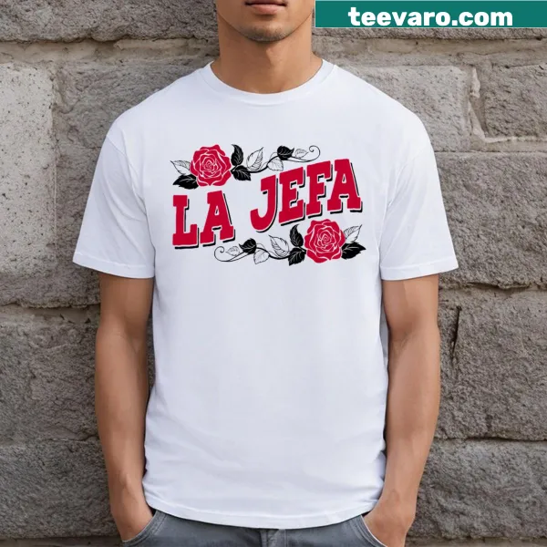 Funny T-shirt with 'La Jefa' text for Latina moms
