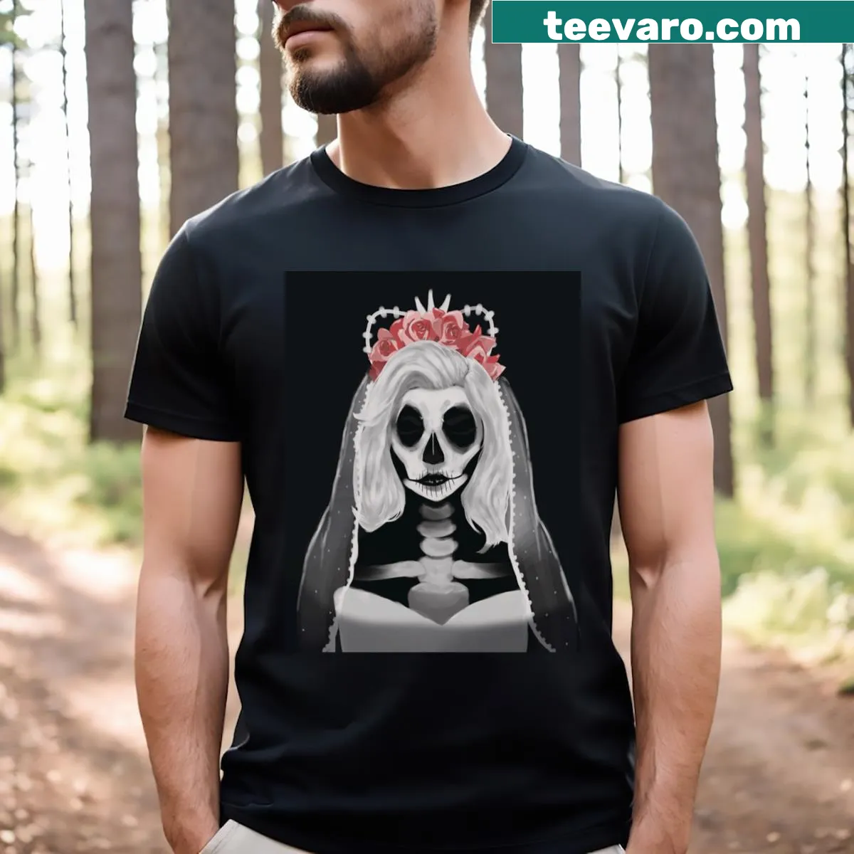 Vintage distressed t-shirt for brides — on a men's t-shirt