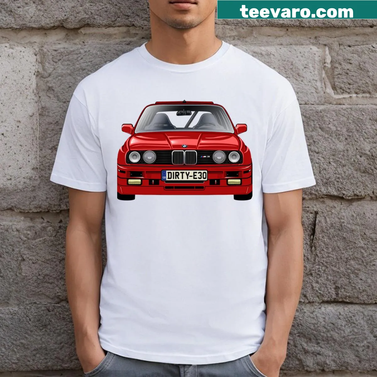 Humorous T-shirt stating 'This Is A Car' for car lovers. — on a men's t-shirt