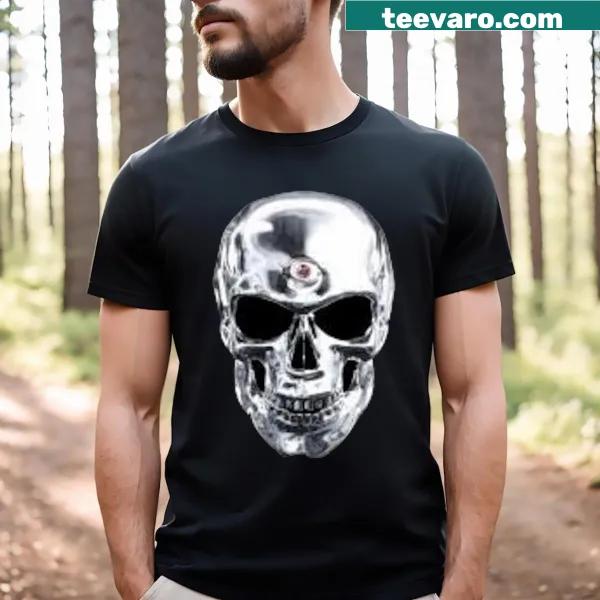 Skull graphic t-shirt inspired by Bad Bunny