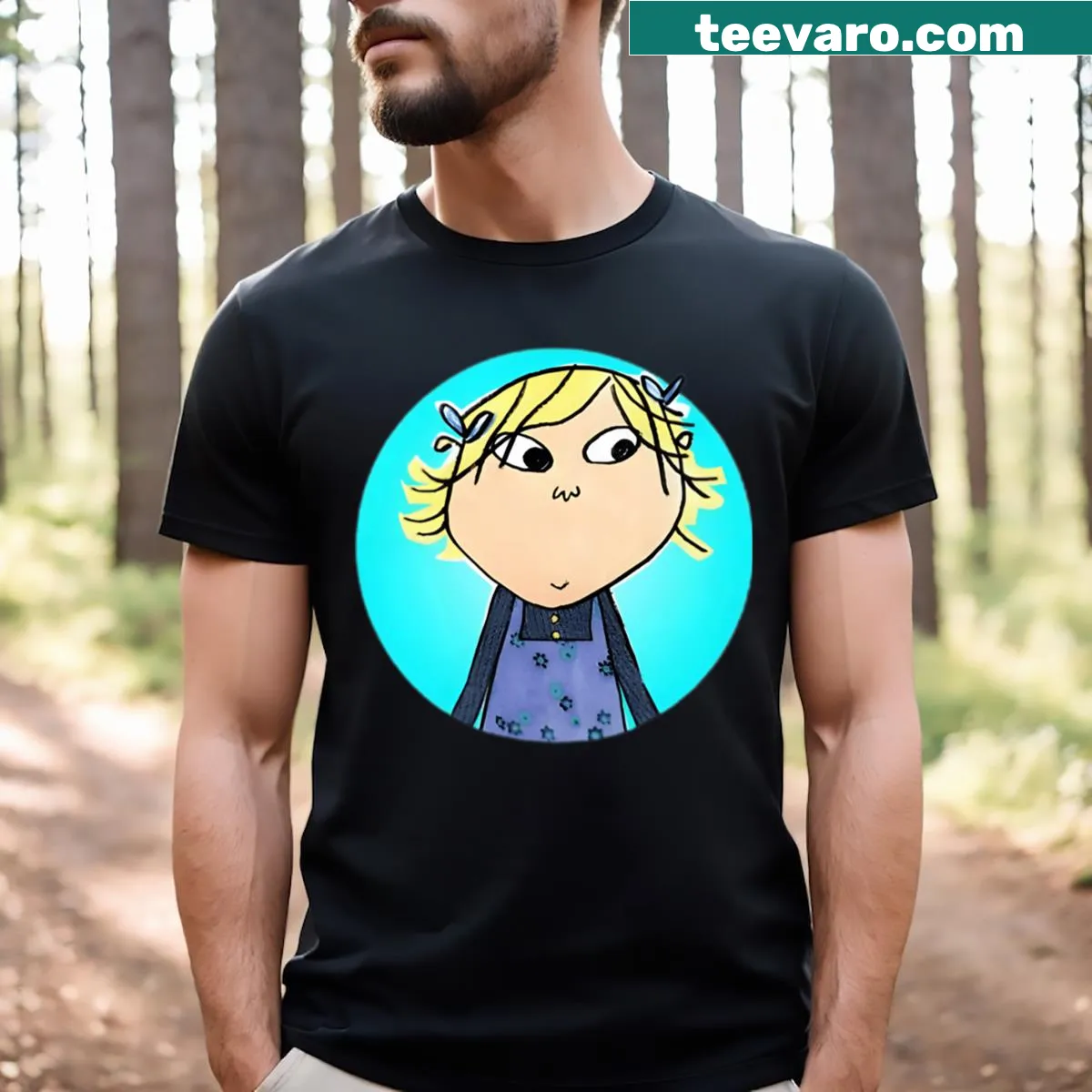 Funny cartoon TV show birthday t-shirt for kids — on a men's t-shirt