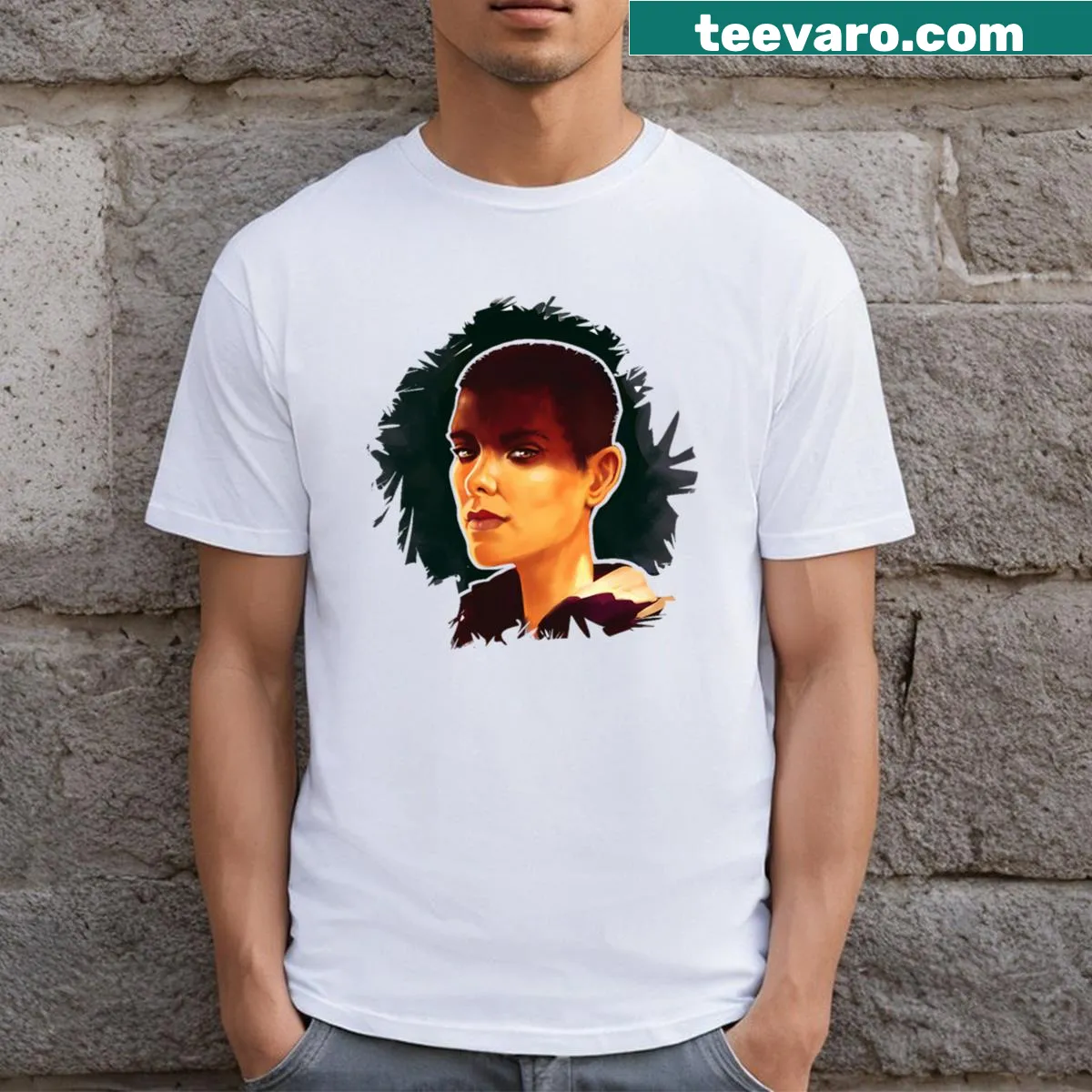 Furiosa-inspired T-shirt with bold design — on a men's t-shirt