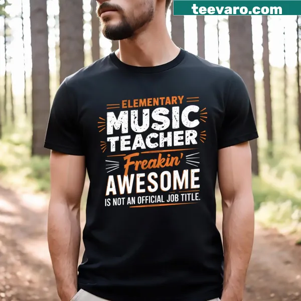 Funny T-shirt for music teachers and dads celebrating their job