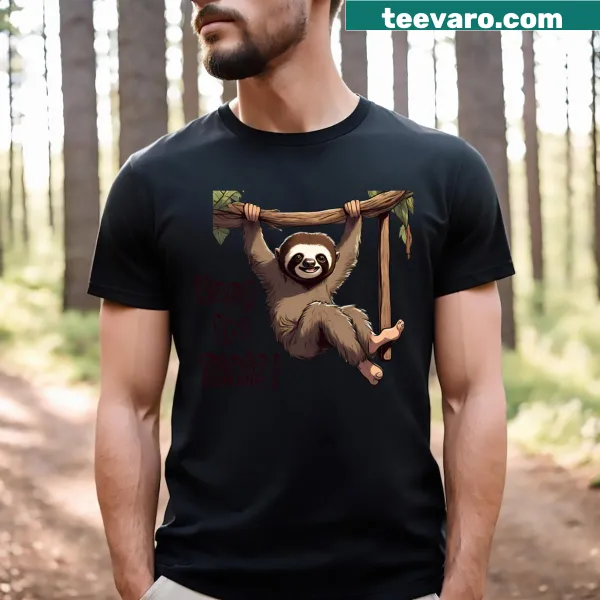 Cute sloth cartoon T-shirt for kids