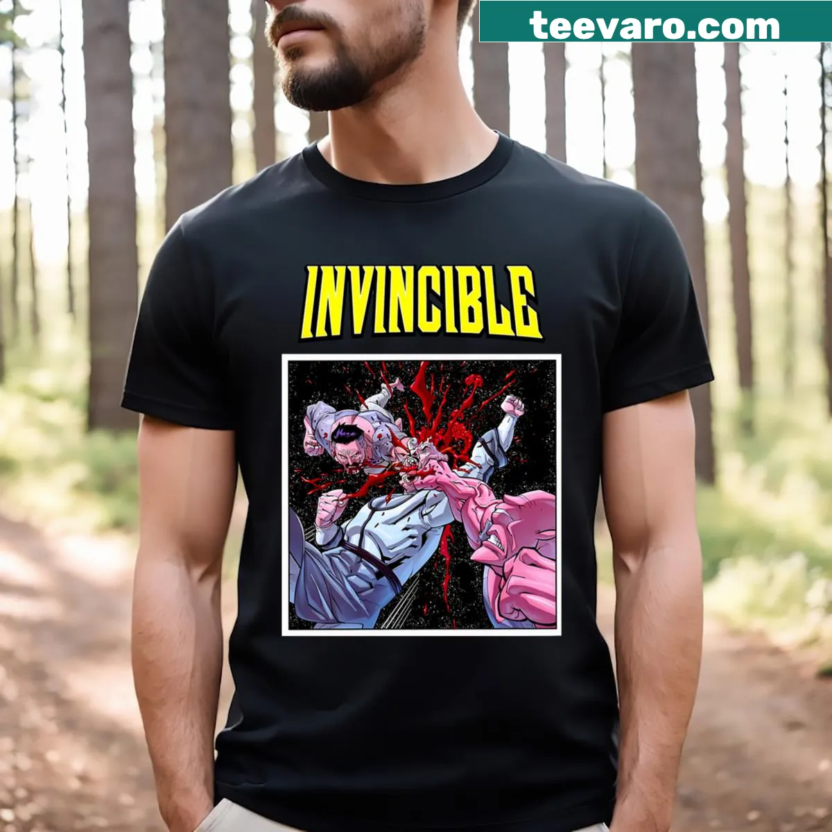 Fun t-shirt featuring cartoon and movie logos for kids — on a men's t-shirt