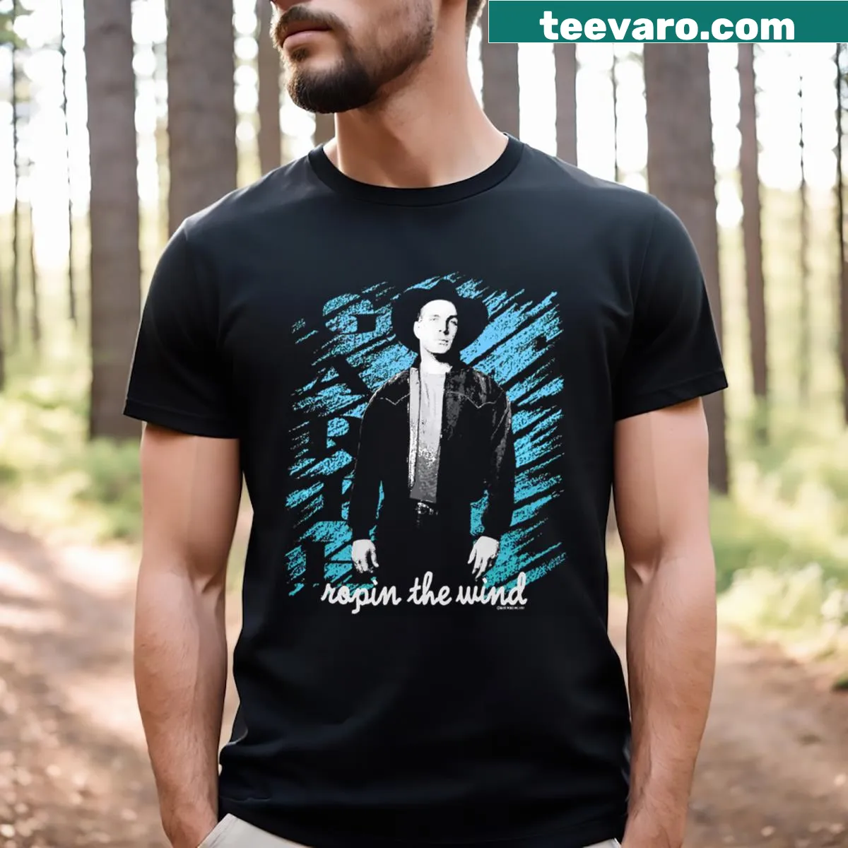 Vintage music album lyrics t-shirt for music enthusiasts — on a men's t-shirt