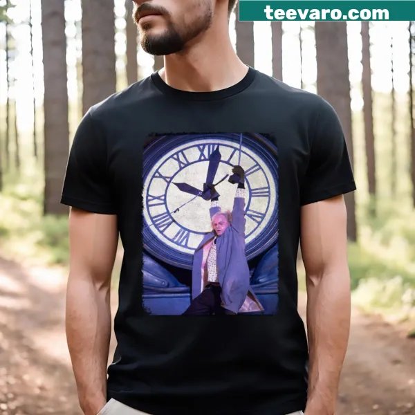 Vintage Marty McFly t-shirt featuring iconic quotes and graphics