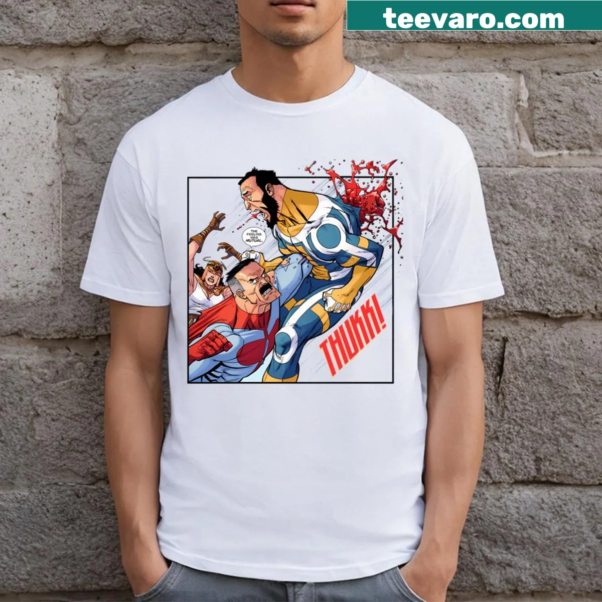 Vintage kids cartoon logo t-shirt celebrating movies for birthdays — on a men's t-shirt