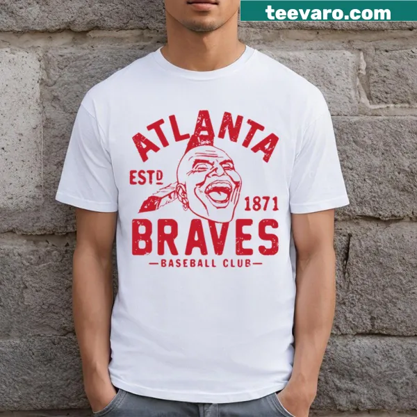 Vintage-style tee featuring the classic logo of the Atlanta Braves.