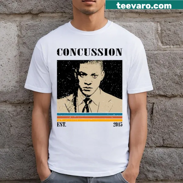 Retro T-shirt with humorous concussion theme