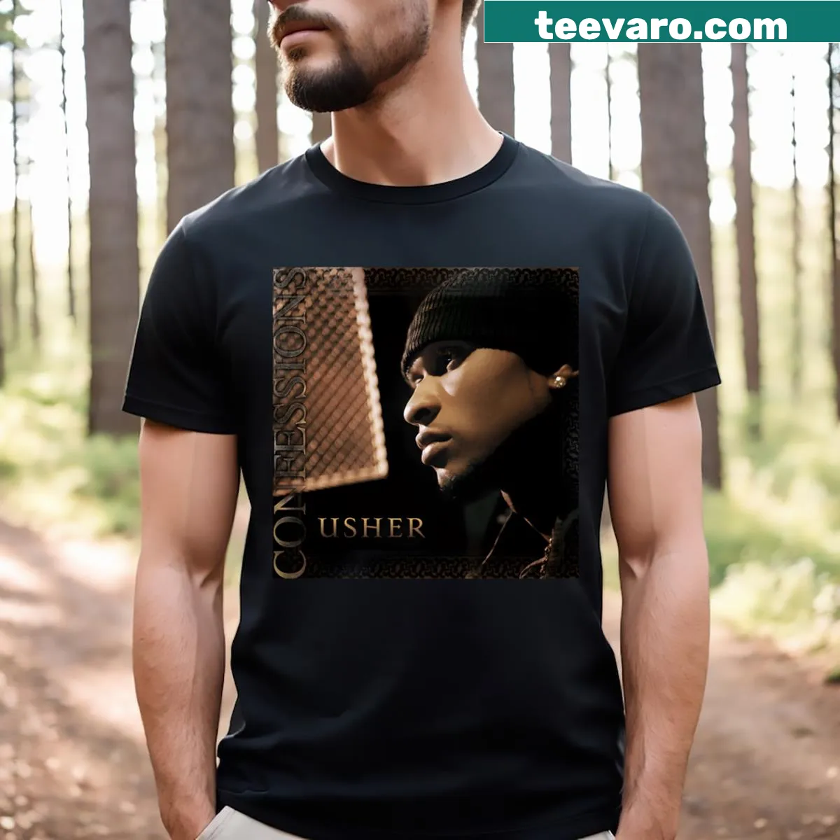 Vintage-style shirt celebrating live music and classic albums — on a men's t-shirt